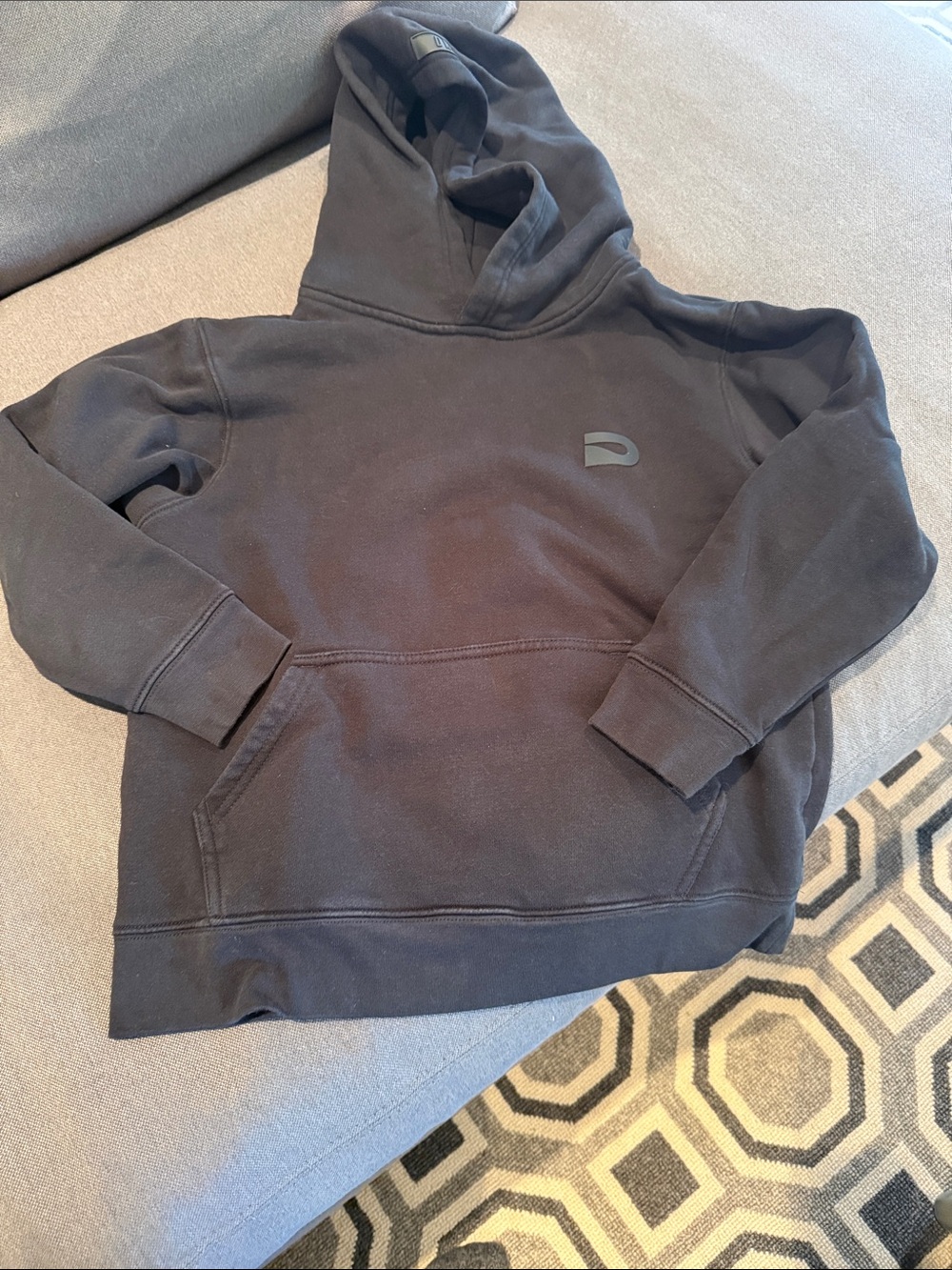Drip Shop Black Pullover Hoodie with Subtle Logo